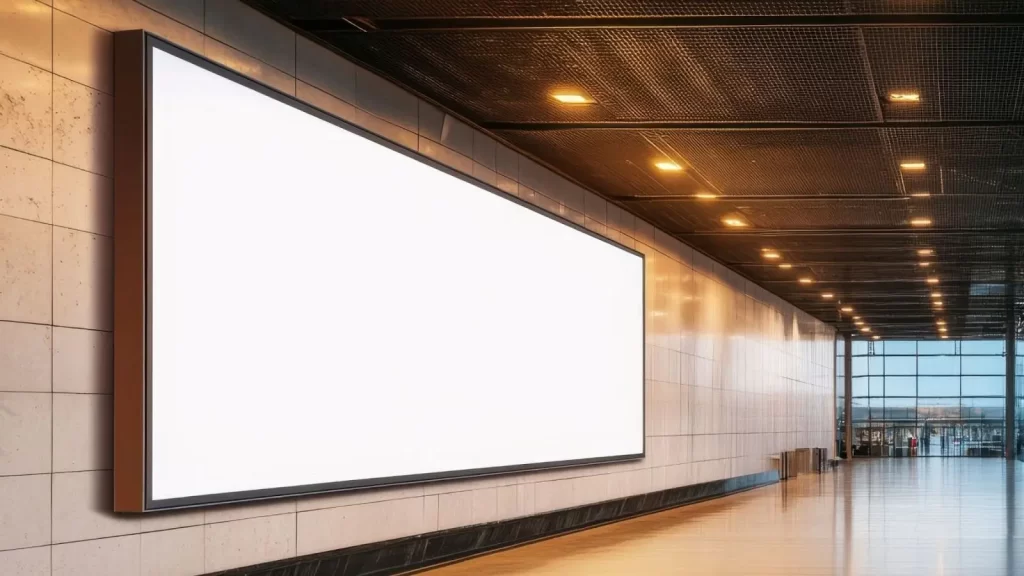 Largescale digital signage underground